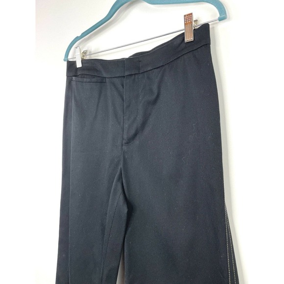 Vince Women’s Casual Cropped Flare Pants Size 6 High Rise Wide Leg Black - Picture 3 of 9
